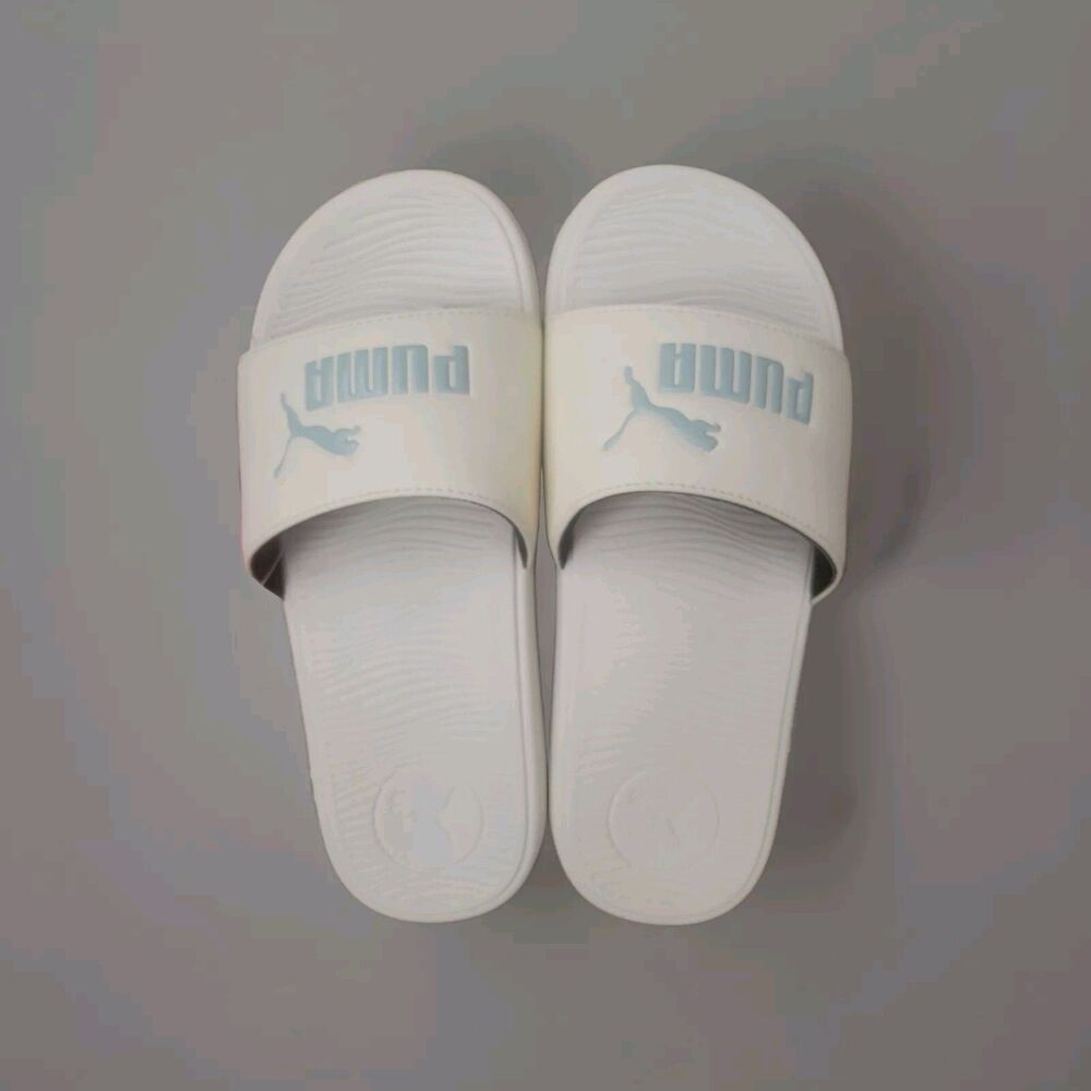 9M Puma Cool Cat 2.0 Slide Sandal In Pristine-turquoise Surf